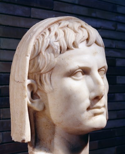 Veiled Head of Emperor Augustus by Roman